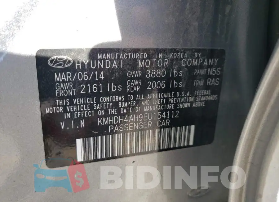 KMHDH4AH9EU154112 Photo# 10