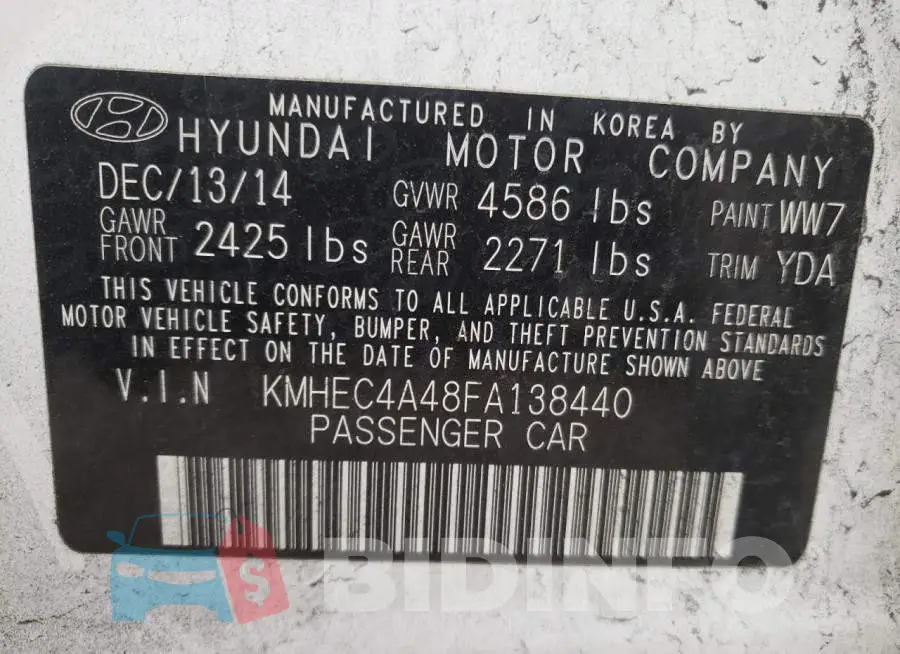 KMHEC4A48FA138440 Photo# 10