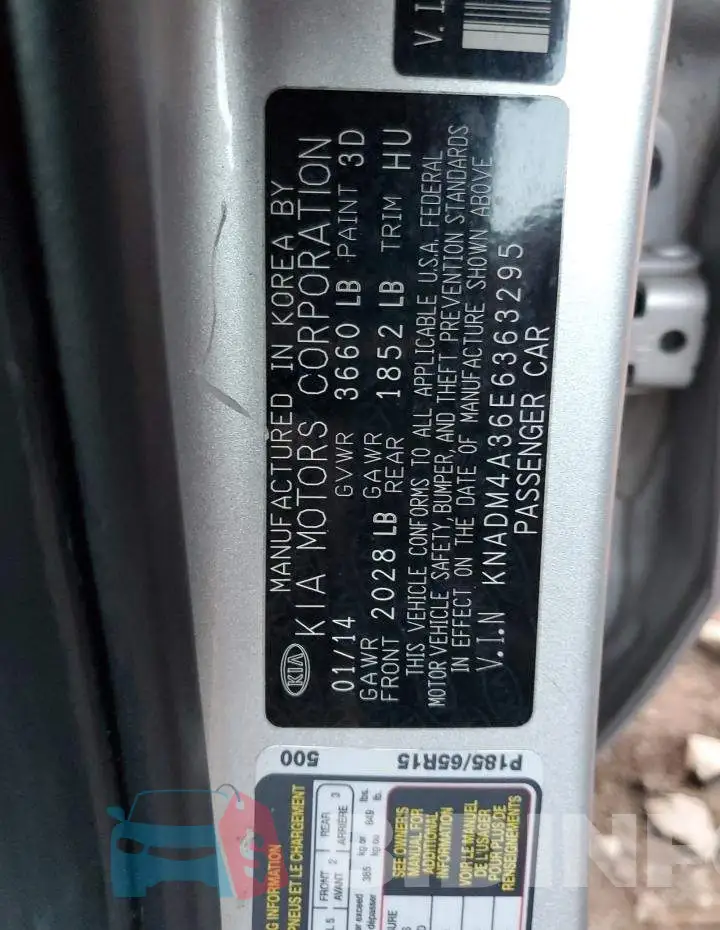 KNADM4A36E6363295 Photo# 12