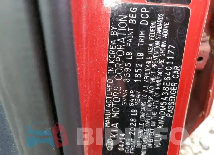 KNADM5A38E6401177 Photo# 12