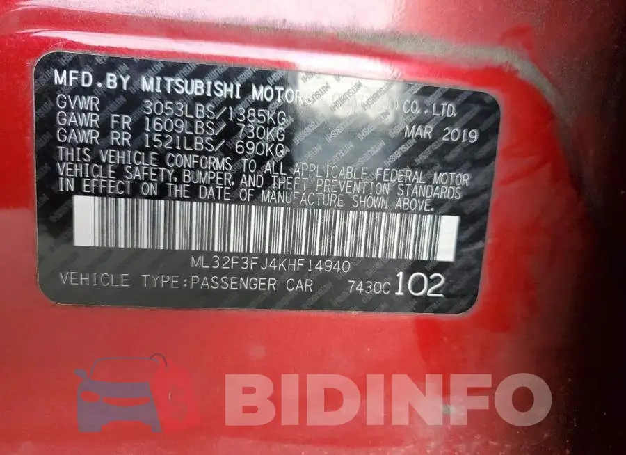 ML32F3FJ4KHF14940 Photo# 10