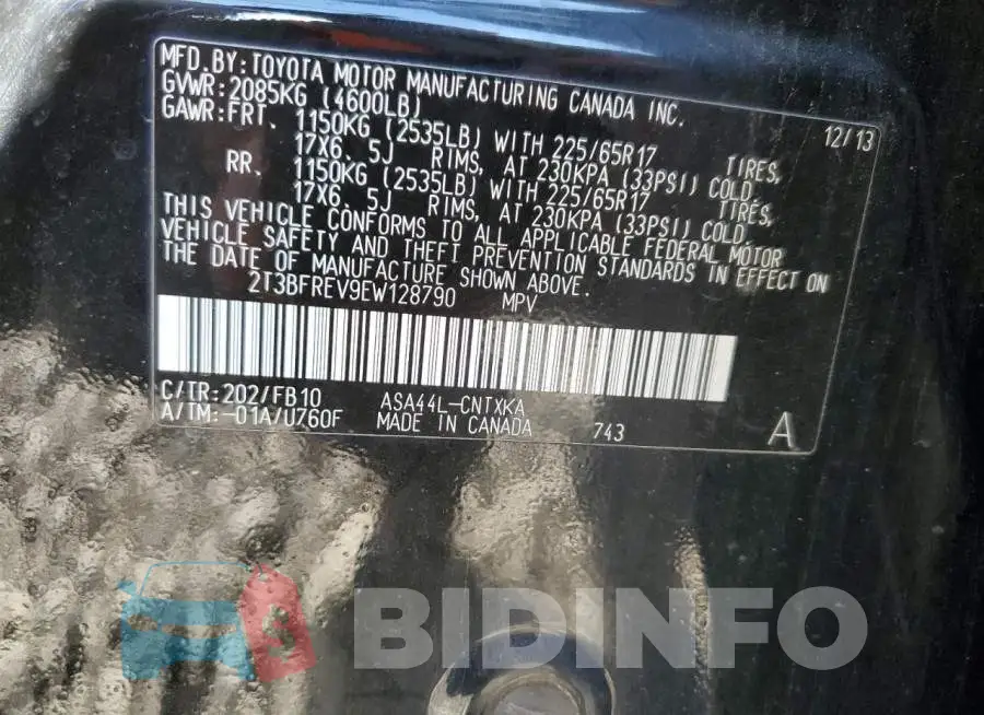 2T3BFREV9EW128790 Photo# 10