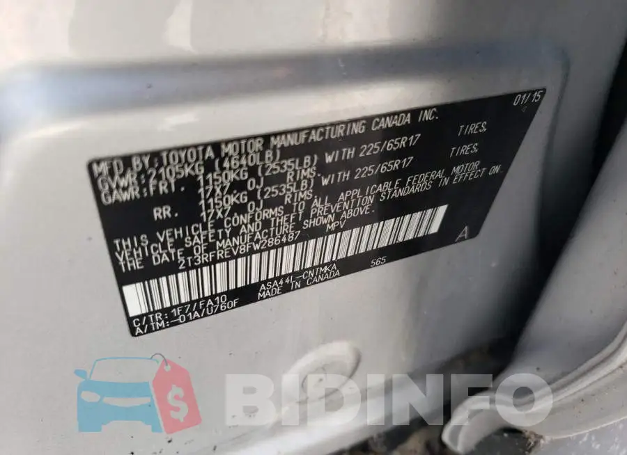 2T3RFREV8FW286487 Photo# 10