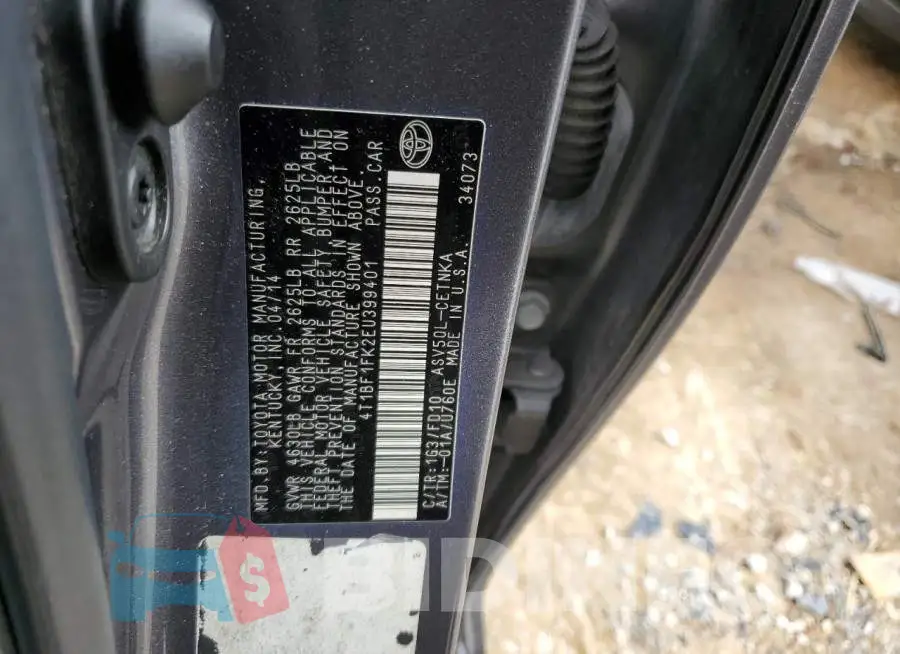 4T1BF1FK2EU399401 Photo# 10