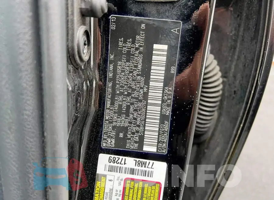 5TDBY5G16DS082767 Photo# 10