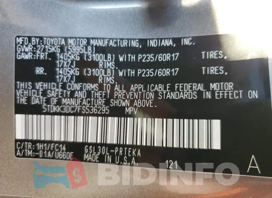 5TDKK3DC7FS536295 Photo# 10