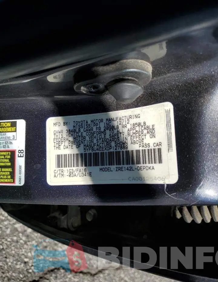 5YFBU4EEXDP127889 Photo# 10