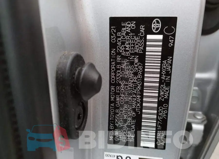 JTDKAMFP9M3189687 Photo# 10