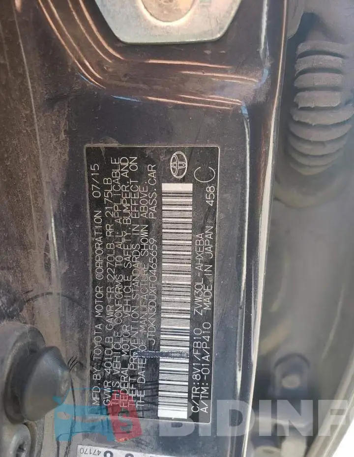 JTDKN3DUXF0465659 Photo# 10