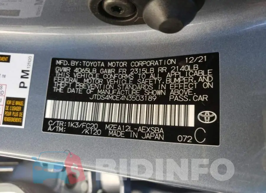 JTDS4MCE4N3503189 Photo# 10