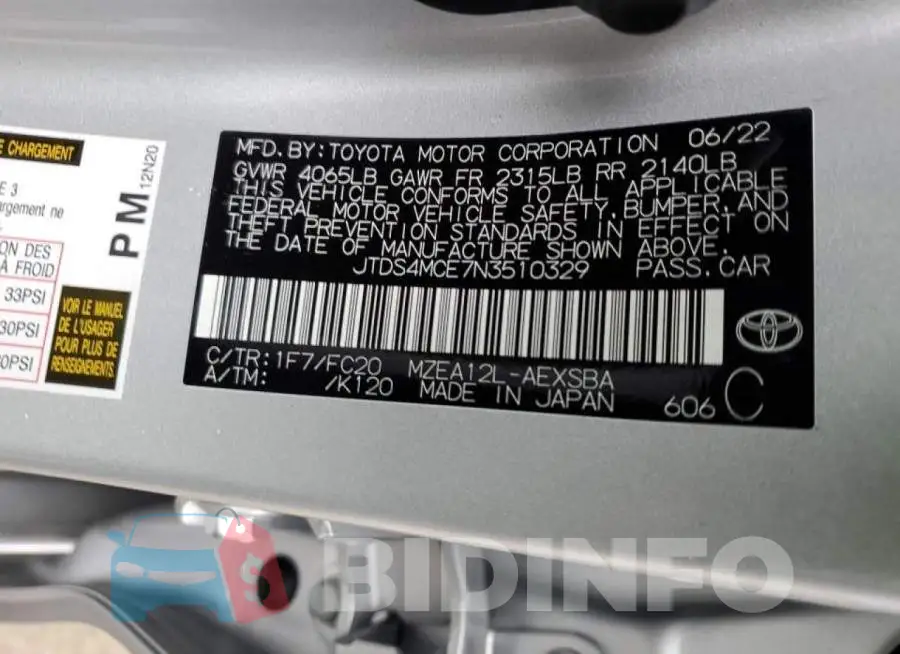 JTDS4MCE7N3510329 Photo# 10