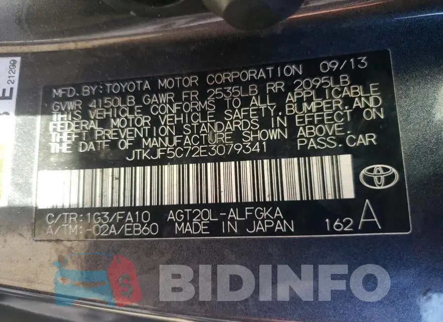 JTKJF5C72E3079341 Photo# 10