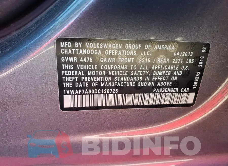 1VWAP7A30DC128726 Photo# 10