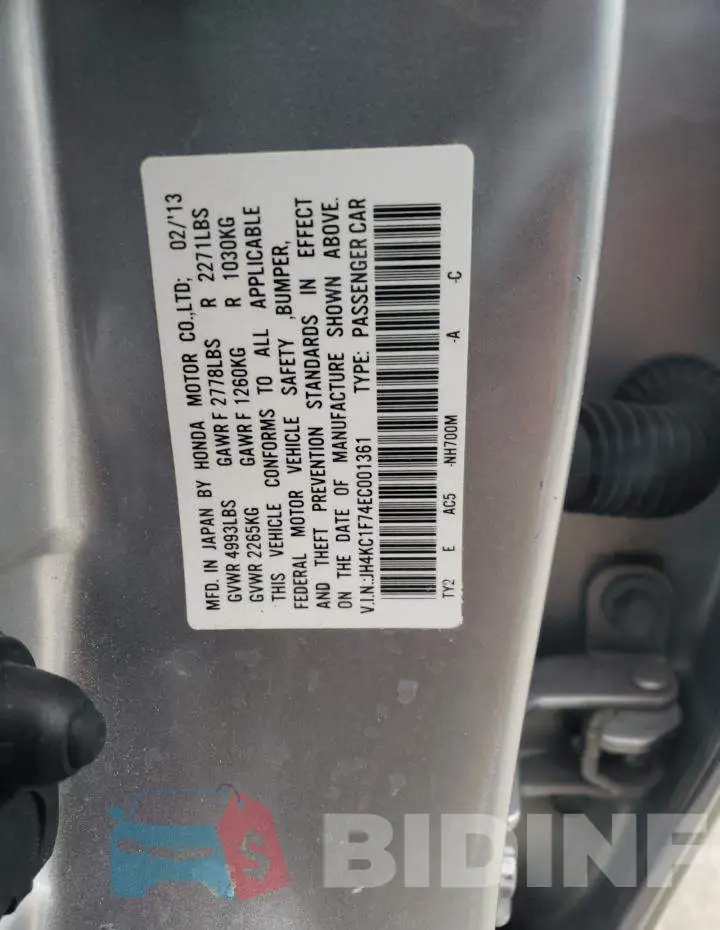 JH4KC1F74EC001361 Photo# 13