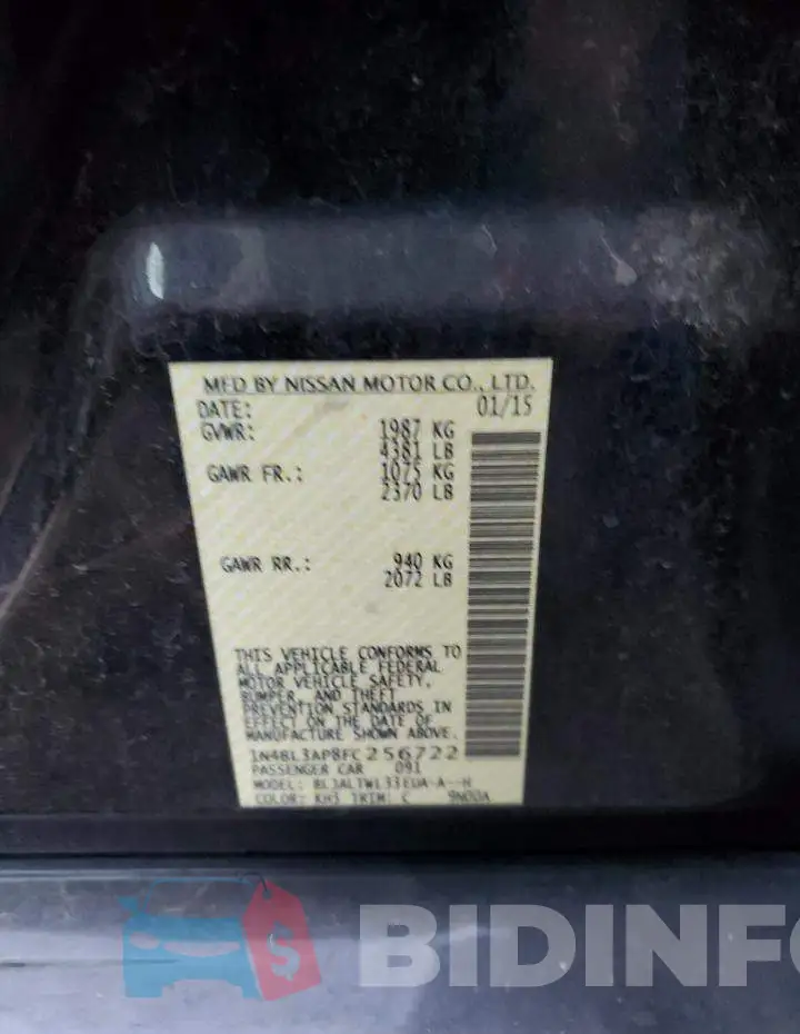1N4BL3AP8FC256722 Photo# 13