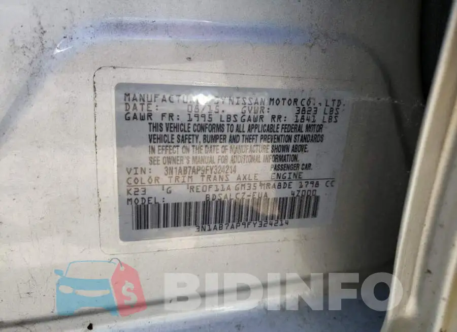 3N1AB7AP9FY324214 Photo# 10