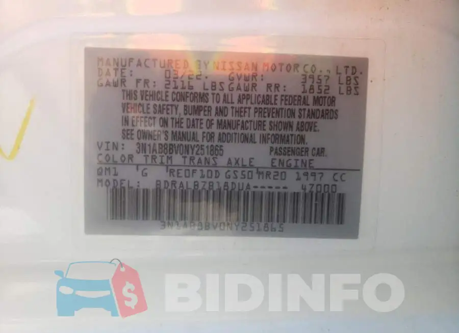 3N1AB8BV0NY251865 Photo# 10