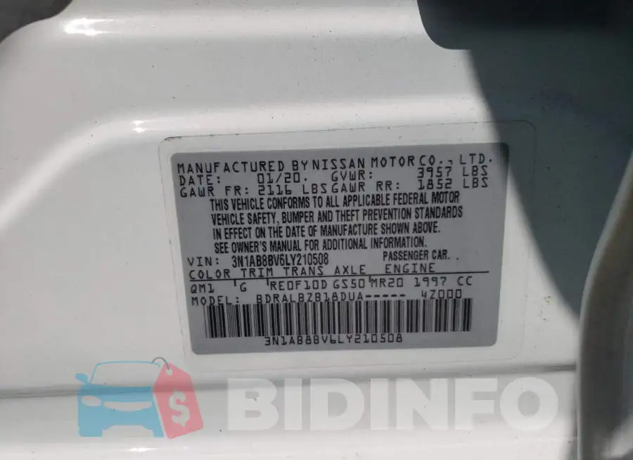 3N1AB8BV6LY210508 Photo# 10