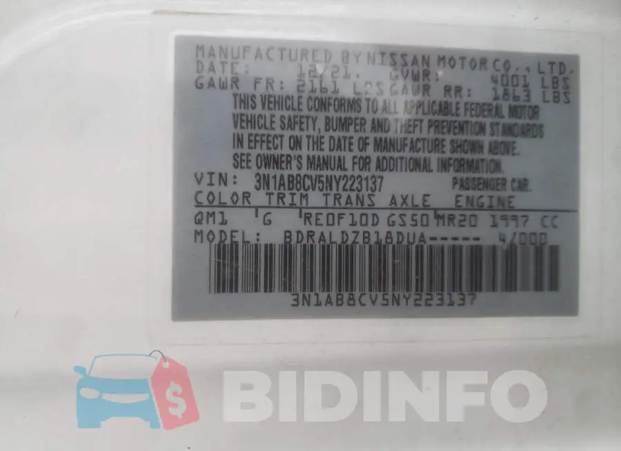 3N1AB8CV5NY223137 Photo# 10