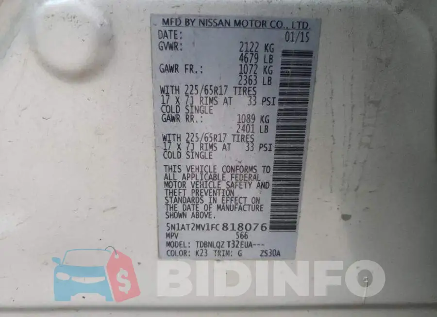 5N1AT2MV1FC818076 Photo# 14