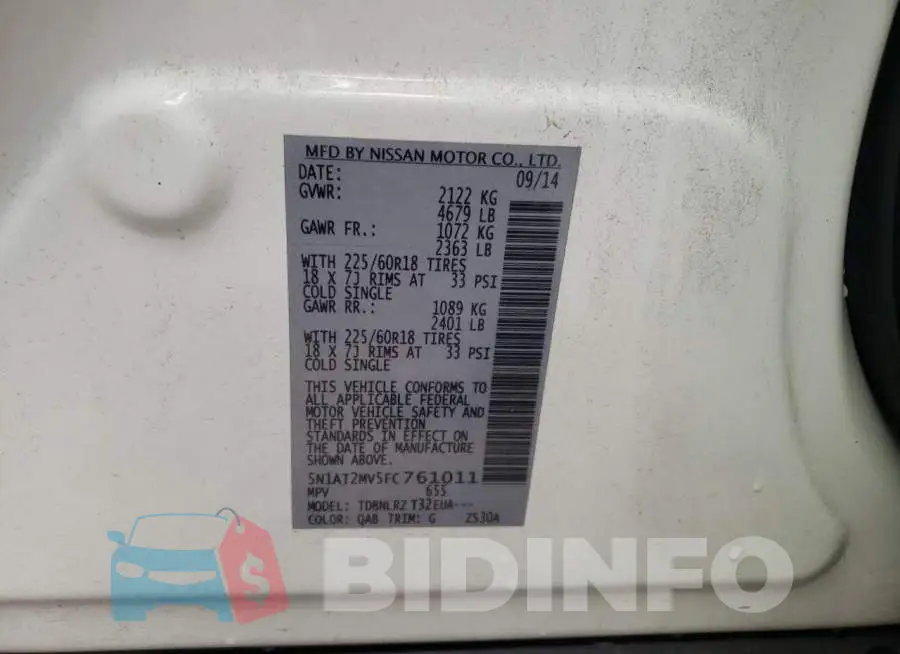 5N1AT2MV5FC761011 Photo# 10