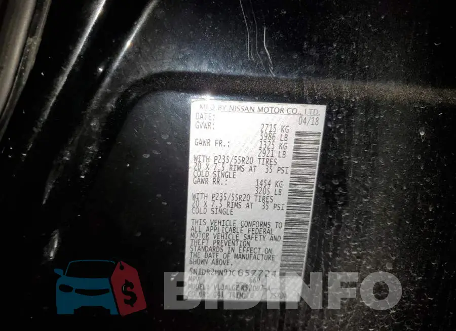 5N1DR2MN9JC657724 Photo# 13