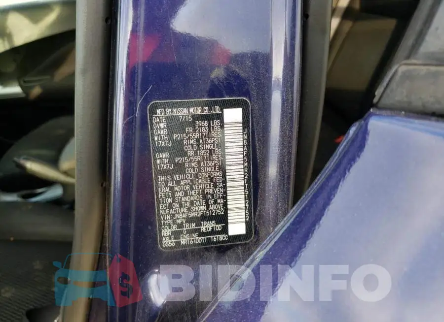 JN8AF5MR2FT512752 Photo# 10