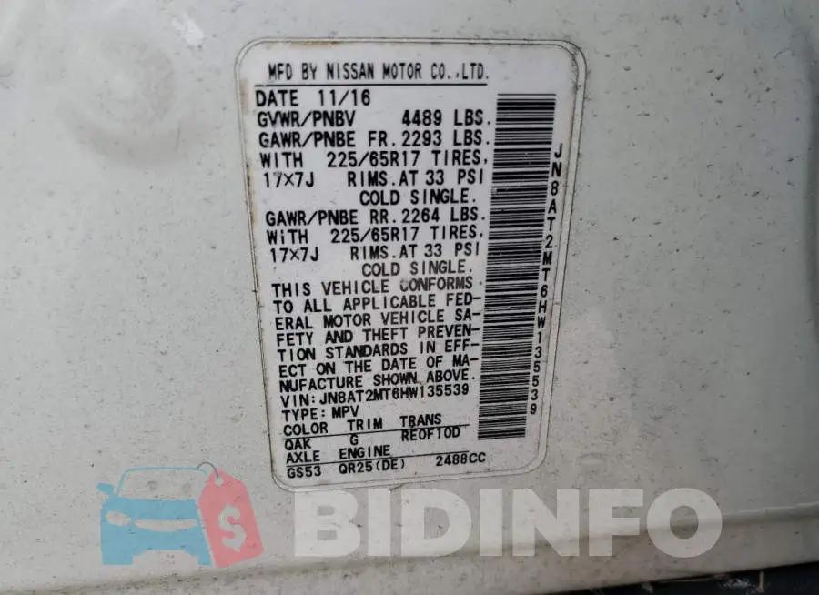 JN8AT2MT6HW135539 Photo# 10