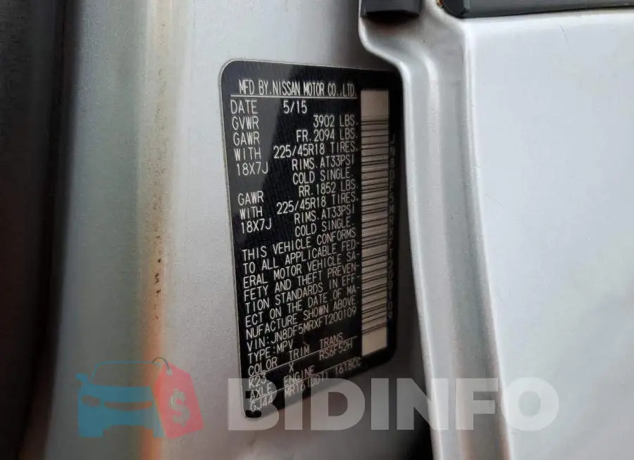 JN8DF5MRXFT200109 Photo# 13