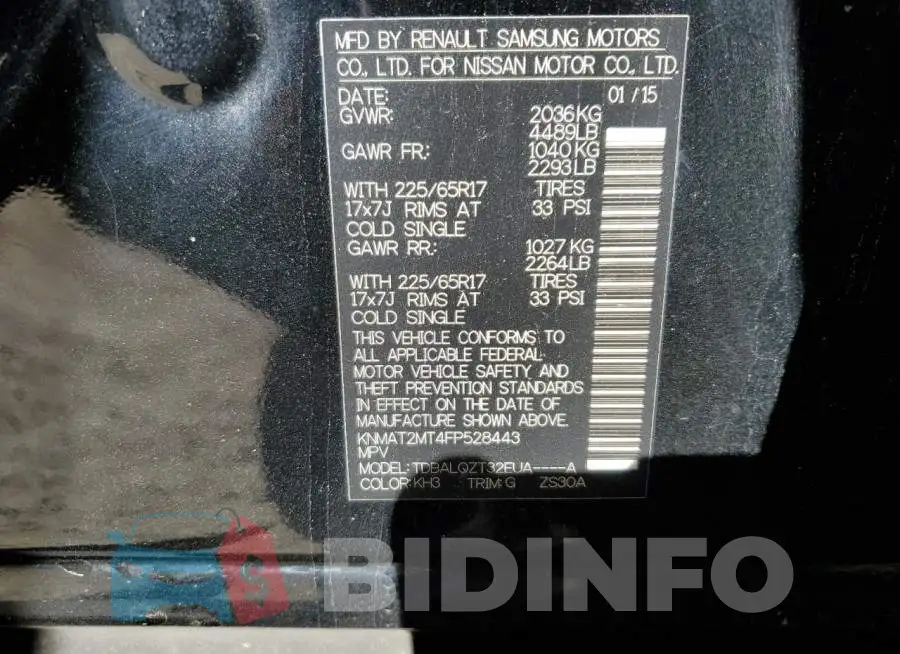 KNMAT2MT4FP528443 Photo# 10
