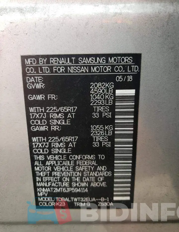 KNMAT2MT6JP594114 Photo# 10