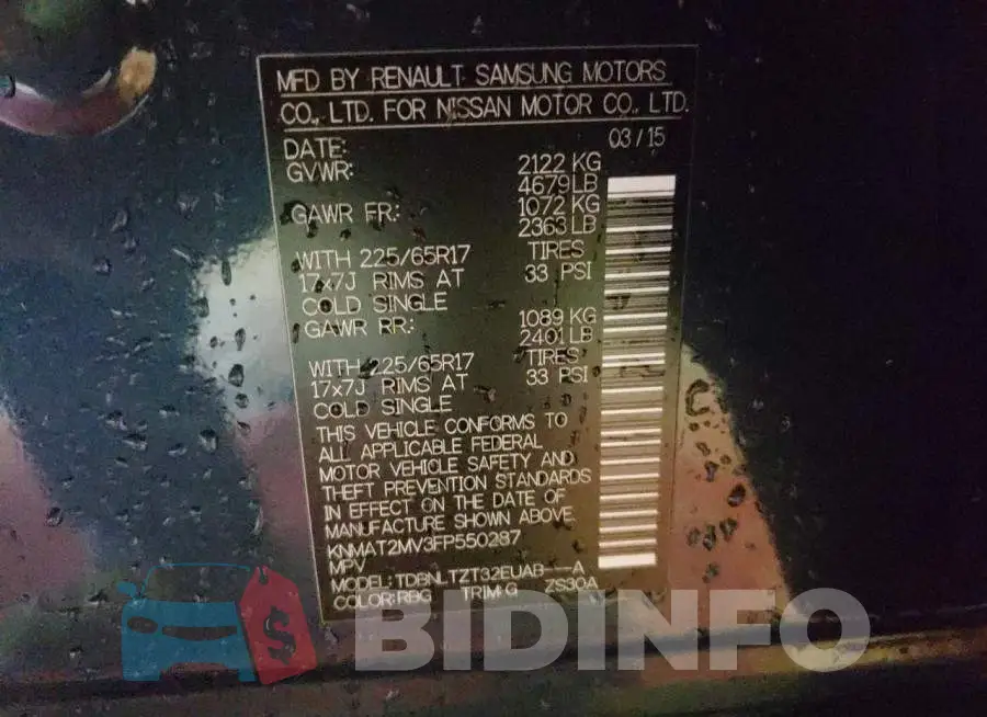 KNMAT2MV3FP550287 Photo# 10