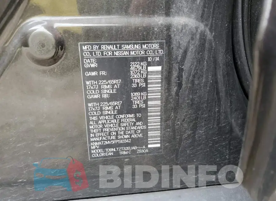 KNMAT2MV5FP510342 Photo# 13