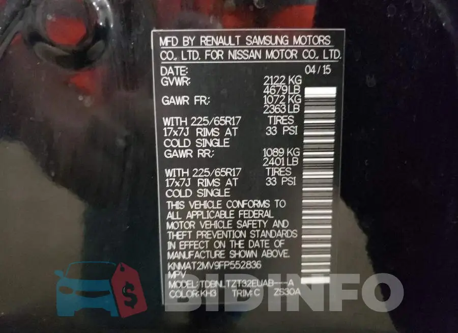 KNMAT2MV9FP552836 Photo# 10
