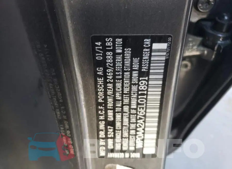WP0AA2A76EL011891 Photo# 10