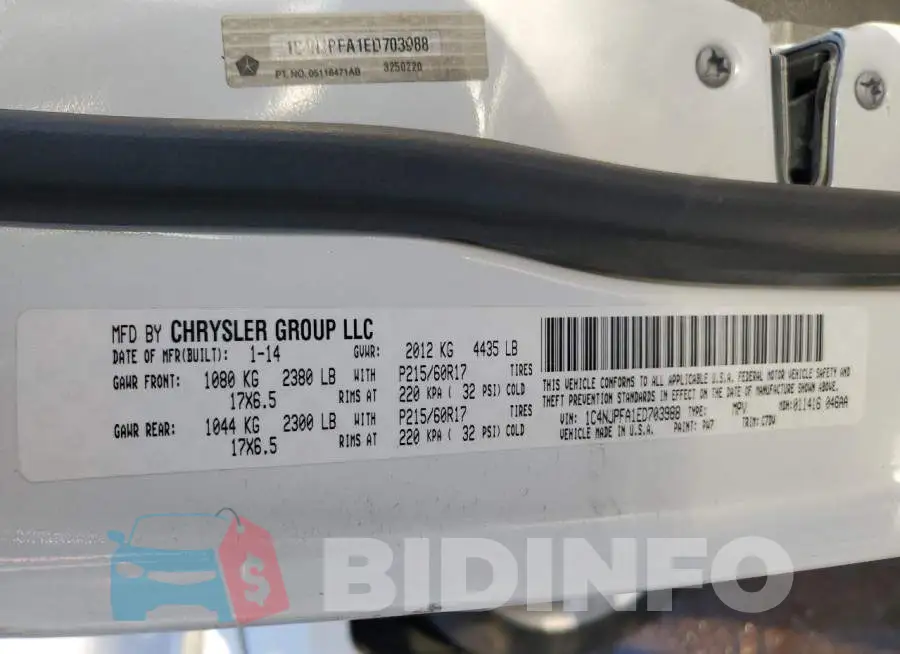 1C4NJPFA1ED703988 Photo# 13