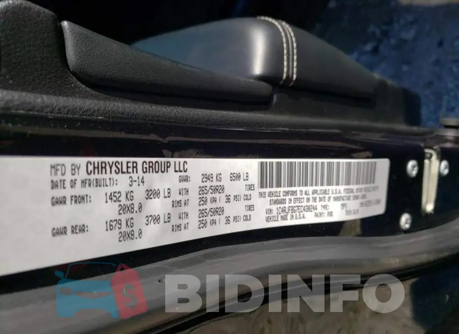 1C4RJFBG7EC430244 Photo# 10