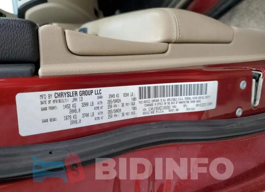 1C4RJFBGXEC102283 Photo# 10
