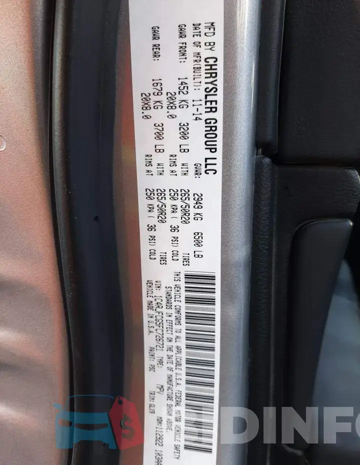 1C4RJFCG5FC726721 Photo# 10