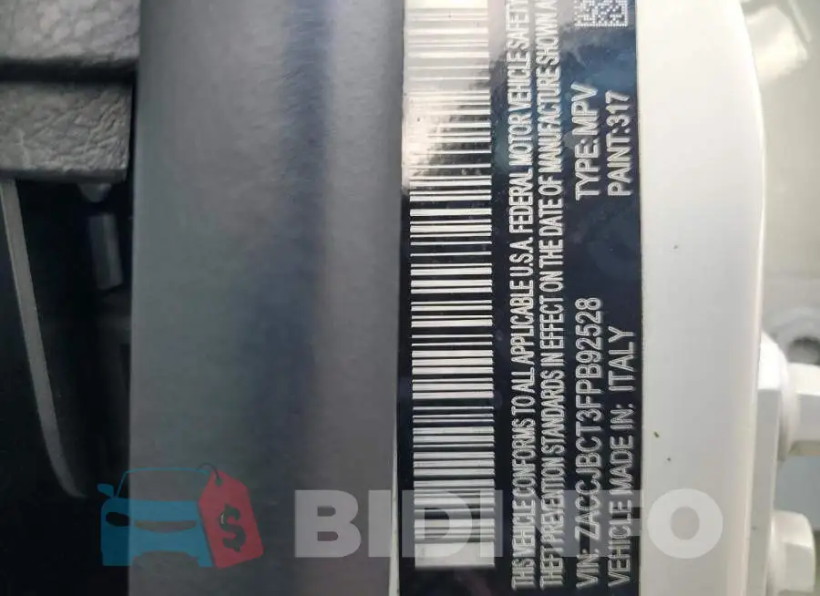 ZACCJBCT3FPB92528 Photo# 10
