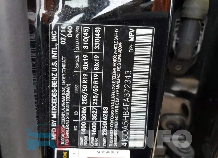 4JGDA5HB4EA372343 Photo# 10