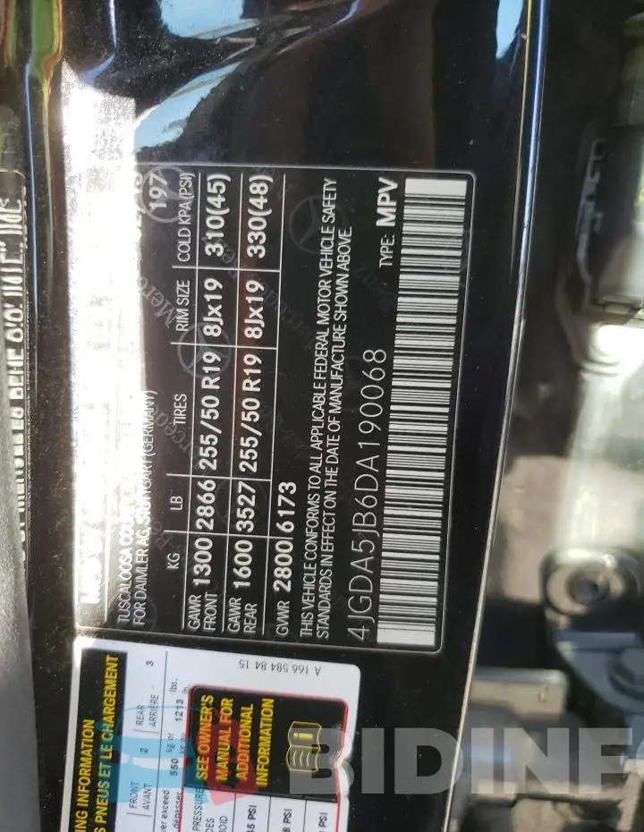 4JGDA5JB6DA190068 Photo# 13