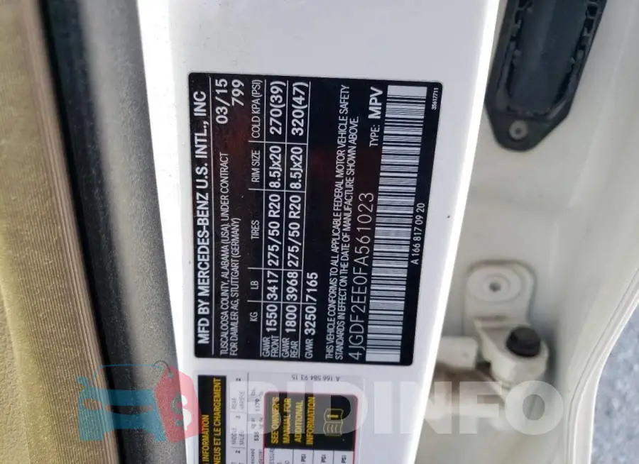 4JGDF2EE0FA561023 Photo# 10