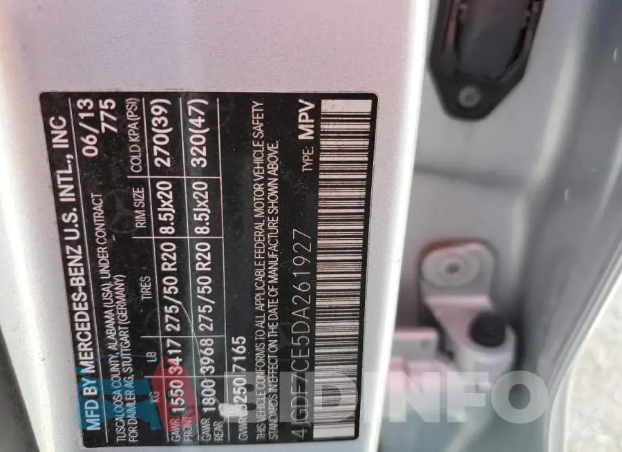 4JGDF7CE5DA261927 Photo# 10