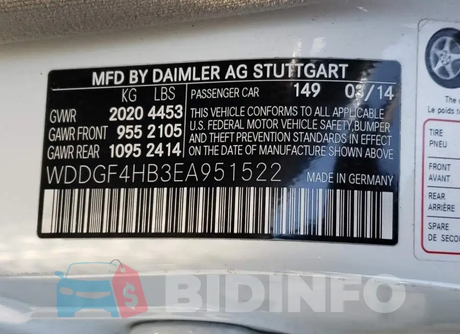 WDDGF4HB3EA951522 Photo# 10