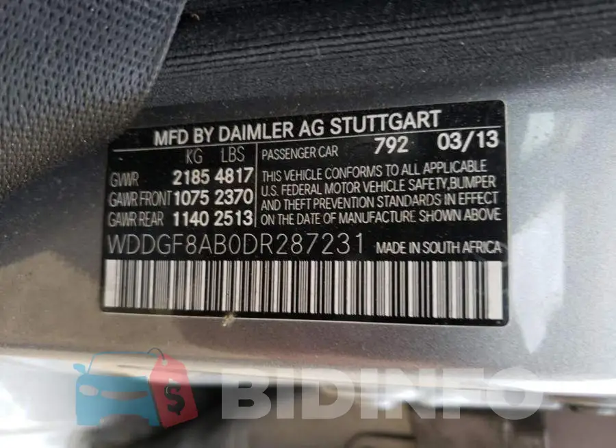 WDDGF8AB0DR287231 Photo# 10