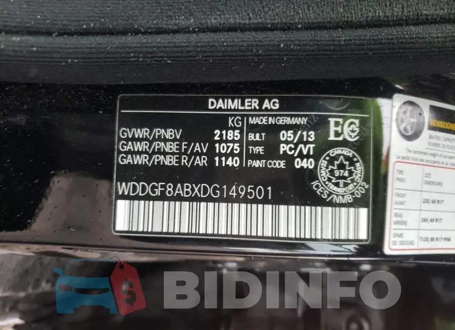 WDDGF8ABXDG149501 Photo# 13