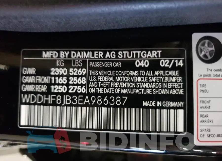 WDDHF8JB3EA986387 Photo# 10