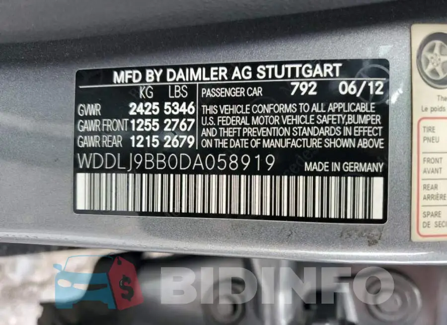 WDDLJ9BB0DA058919 Photo# 12