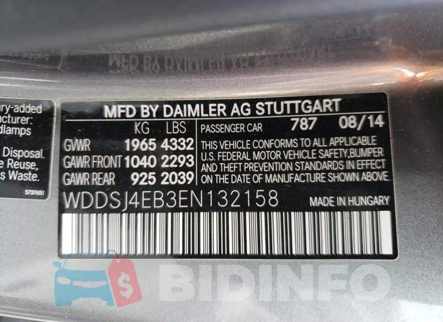 WDDSJ4EB3EN132158 Photo# 10